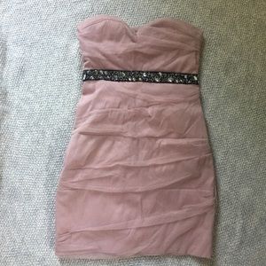 Light pink mini dress